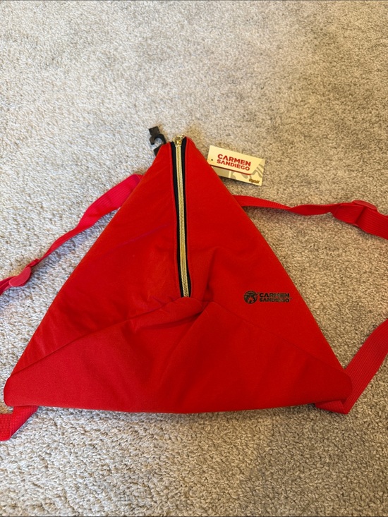 Spirit Other - Carmen Sandiego Red Triangle Sling Backpack